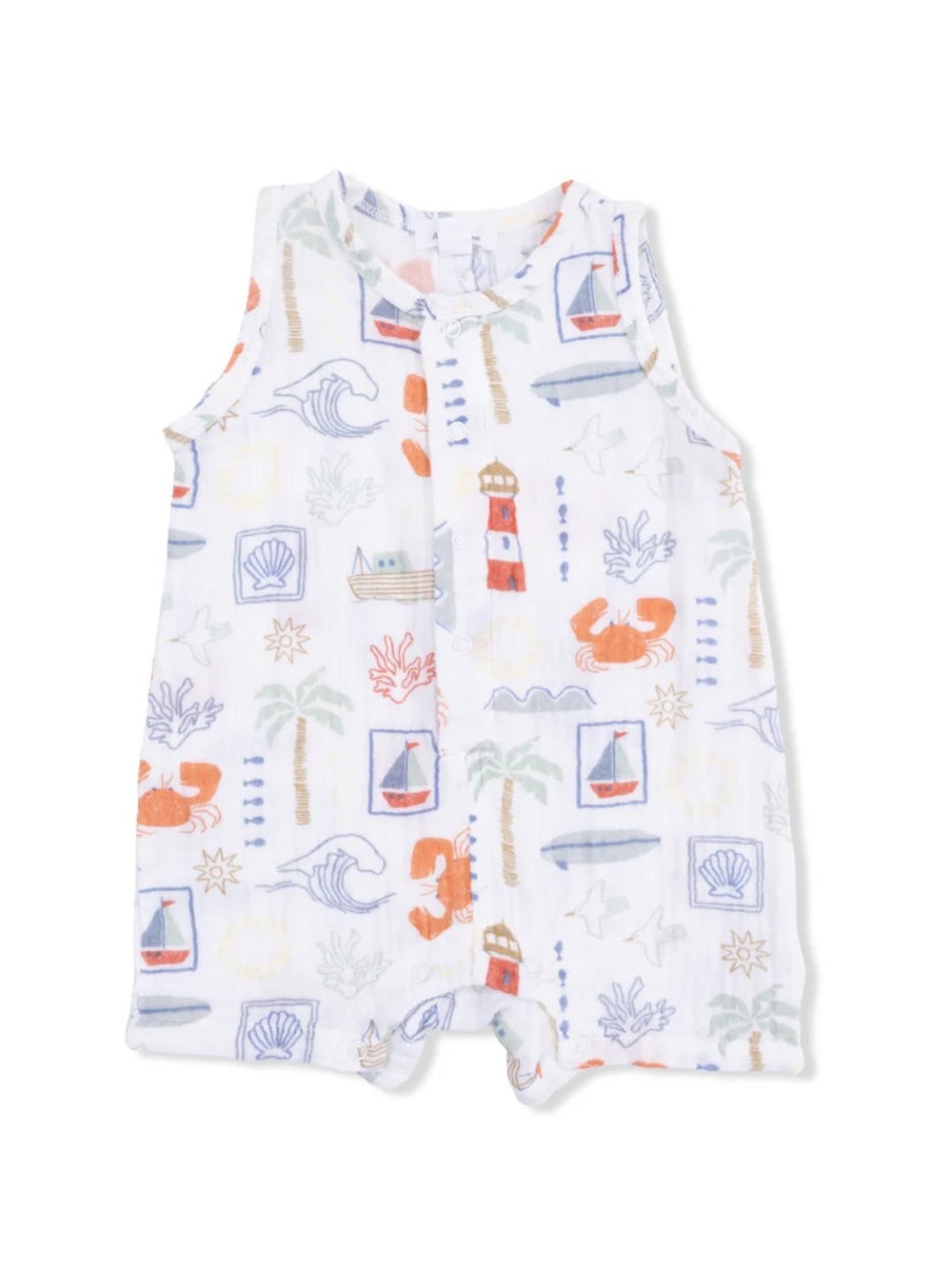 Angel Dear Club Mediterranean Shortie Romper 3-6 6-12 12-18 18-24 months